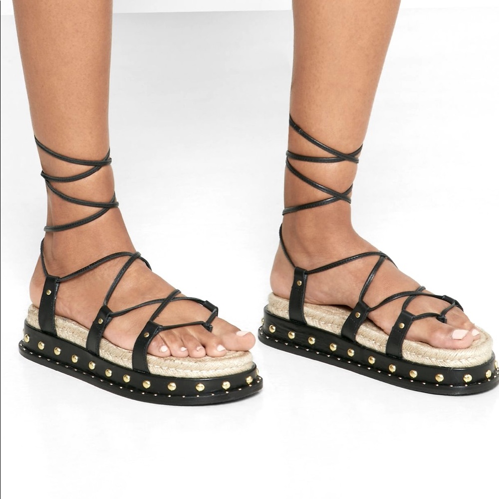 Top shop strappy lace up platform sandal